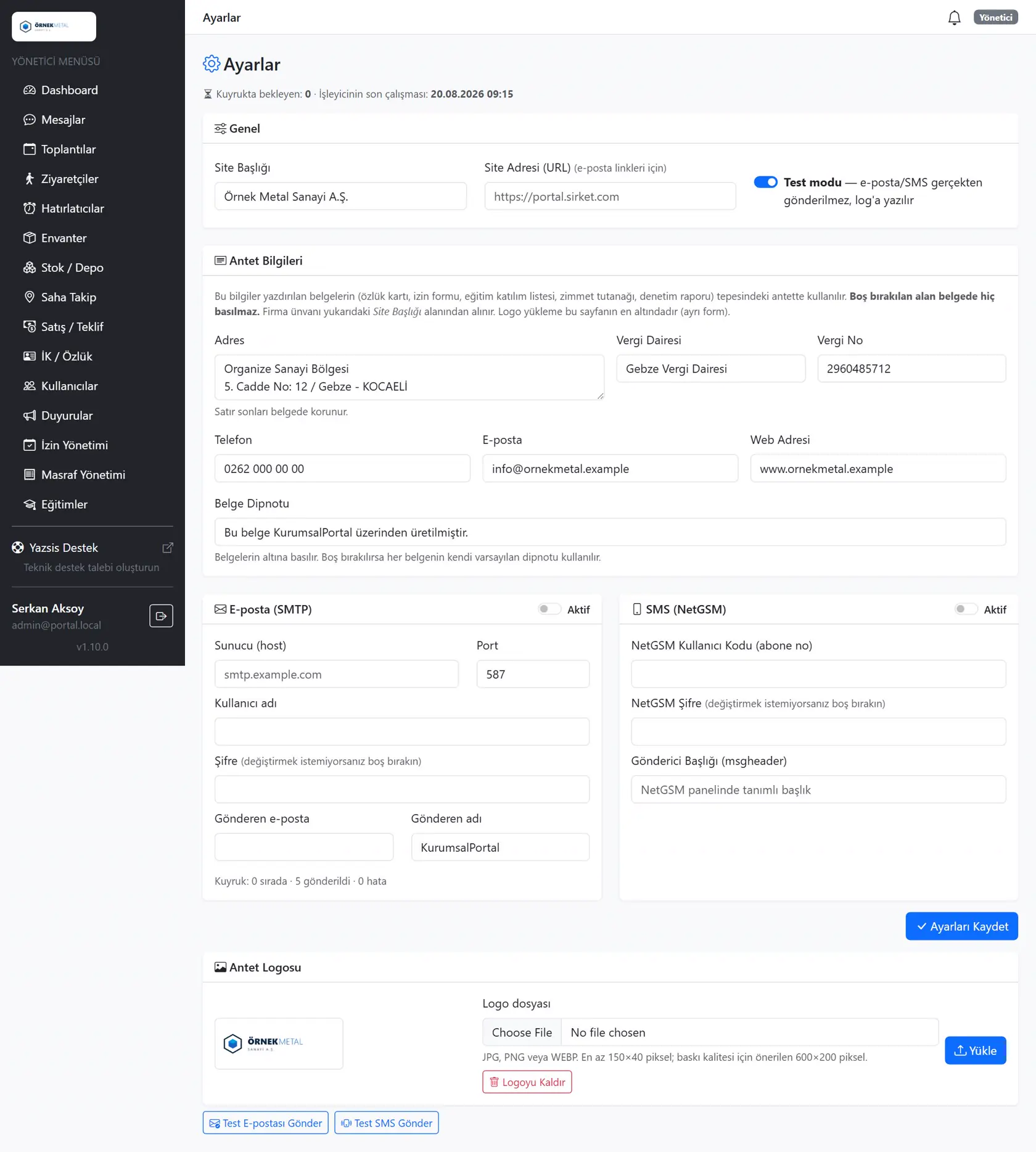 KurumsalPortal — Corporate Identität & Briefvorlagen